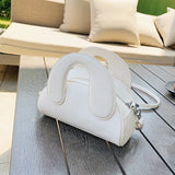Green PU Leather Shoulder Bag Large Capacity Female Purse Handbag