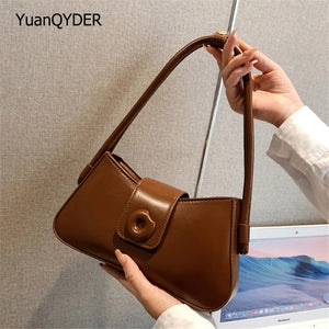 Summer Women Handbag Soft Leather Shoulder Bag Casual Solid Messenger Bag