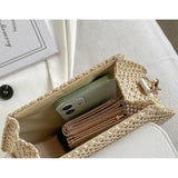 Straw Shoulder Bag Crossbody Tassel Handbag Purse