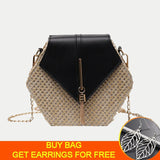 Straw Shoulder Bag Crossbody Tassel Handbag Purse