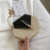 Straw Shoulder Bag Crossbody Tassel Handbag Purse