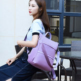 Summer Women's Backpack High Female Backbag Nylon Large Capacity