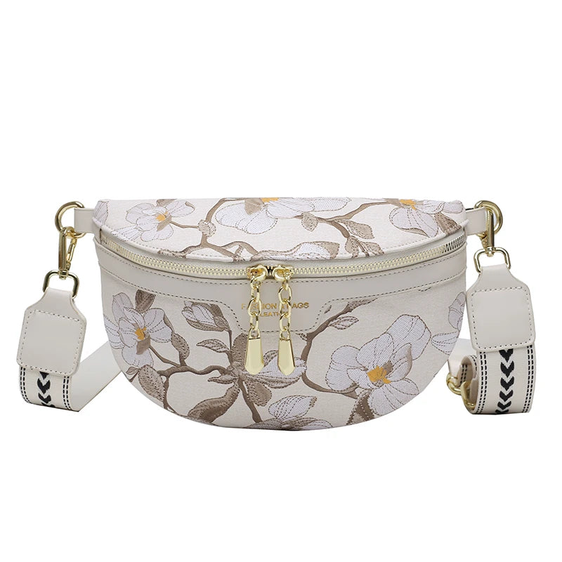 Summer Female Belt Bag Premium Leather Fanny Pack