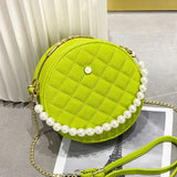 Summer Small Bag Female Net Red Diamond Chain Messenger Bag
