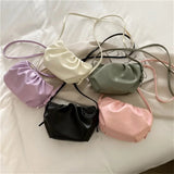 Summer Girl Shoulder Dumpling Small Bag Female Mini Pleated Crossbody Soft Bag