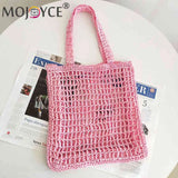 Summer Hand-Woven Beach Vacation Bags Hollow Casual Portable Net Crochet