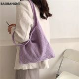 Summer Knitting Tote Bag Large Capacity Shoulder Bag Casual Retro Woman Bolsas