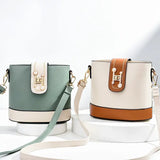 Summer High Leather Bucket Bag Waterproof Large Capacity