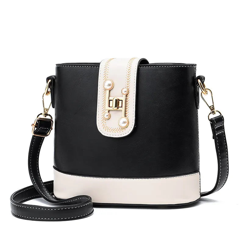 Summer High Leather Bucket Bag Waterproof Large Capacity