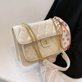Women's Diamond Chain Bag - High-end Small Square Handbag