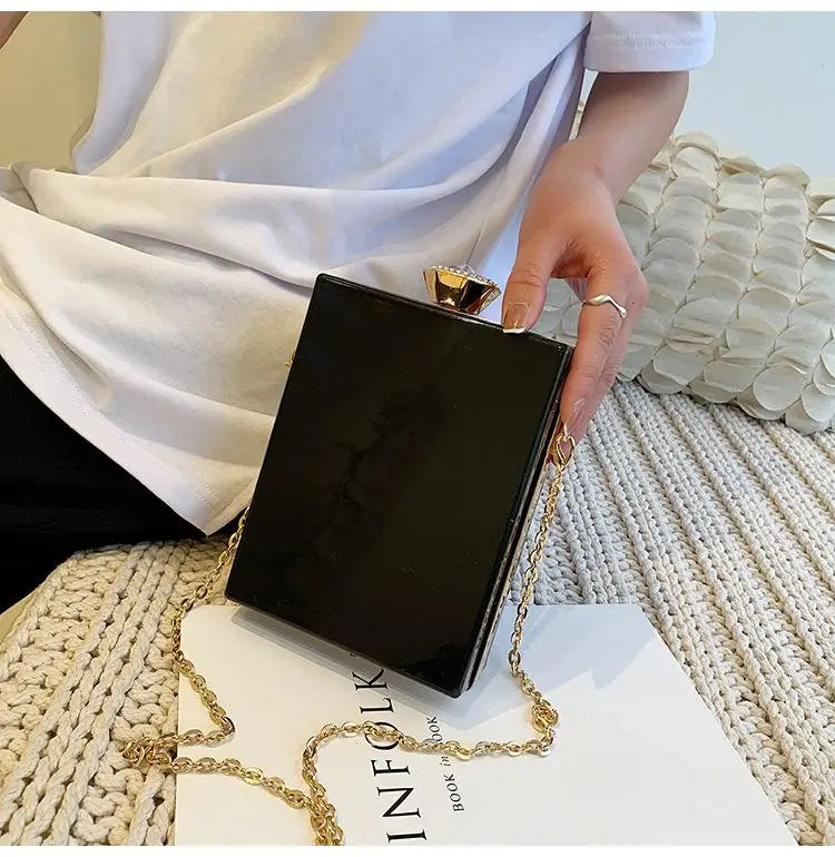 Summer Ice Cream Acrylic Box Shoulder Chain Bag