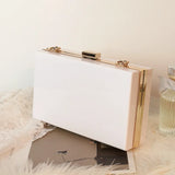 Summer Ins Solid Chains Messenger PVC Bag for Women Girls
