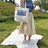 Summer Cartoon Shoulder Bag Female College Canvas Bags