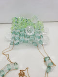 Summer Ladies Bead Bags Mini Shoulder Bag Crystal Girl Woven Messenger Bag