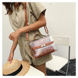 Summer Ladies' Small Transparent Handbag Shoulder Bag