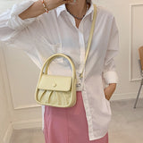 Summer Small Shoulder Messenger Bag Solid Wallet Handbag Female Leather