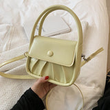 Summer Small Shoulder Messenger Bag Solid Wallet Handbag Female Leather