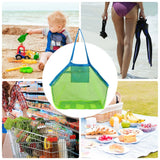 Large Mesh Beach Bag for Towels Toys Waterproof Pocket Outdoors Picnic Tote