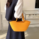 Summer Straw Handbag Large Capacity Travel Beach Bag