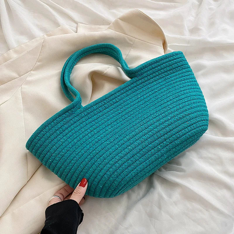 Summer Straw Handbag Large Capacity Travel Beach Bag