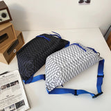 Summer Large Plaid Waist Bag Woman Waist pack And Phone Pack Casual Shoulder Cro