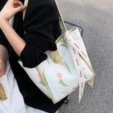 Summer Flowers Totes Bag Women's Handbag Shoulder Tote Bags