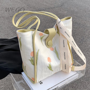 Summer Flowers Totes Bag Women's Handbag Shoulder Tote Bags