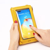 Summer Wallet Crossbody Bag Women PU Leather Touch Screen Mobile Phone Clutch