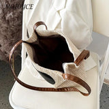 Summer Love Straw Woven Bags for Women Knitted Bucket Shoulder Bag