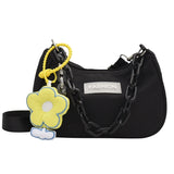 Summer Messenger Bag with Acrylic Chain Pendant