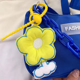 Summer Messenger Bag with Acrylic Chain Pendant