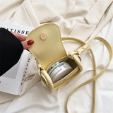 Mini Lady Flap Bag Candy Lipstick Box PU Leather Shoulder Crossbody Bags