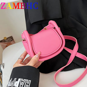 Mini Lady Flap Bag Candy Lipstick Box PU Leather Shoulder Crossbody Bags