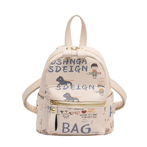 Summer Mini PU Leather Backpack for Women