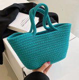 Summer Net Red Bag Ladies Woven Bucket Bag