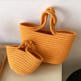 Summer Net Red Bag Ladies Woven Bucket Bag