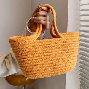 Summer Net Red Bag Ladies Woven Bucket Bag