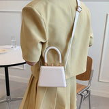 Summer Soft-Faced Pu Women's Shoulder Bag Square Shoulder Bag