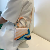 Summer Soft-Faced Pu Women's Shoulder Bag Square Shoulder Bag