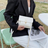 Summer Diagonal Women's Handbag Shoulder Bag Lock Small Square Crossbody Bag