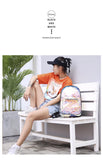 Summer Laser Backpack Girl Transparent Jelly Bag Ins Laser Bag