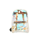 Summer Laser Backpack Girl Transparent Jelly Bag Ins Laser Bag