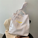 Summer PVC Shoulder Bags Women Large Capacity Underarm Casual Totes All-match