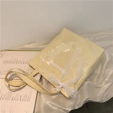 Summer PVC Shoulder Bags Women Large Capacity Underarm Casual Totes All-match