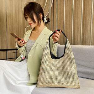 Summer Woven Shoulder Bag Straw Bags Woman