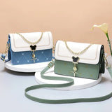 Summer Small Bag Women Contrast Shoulder Bag Net Red Chain Small Square Bag