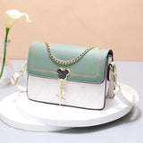 Summer Small Bag Women Contrast Shoulder Bag Net Red Chain Small Square Bag