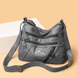 Summer Soft Leather Ladies Bag Hot-Selling Shoulder Bag Stitching Messenger Sac