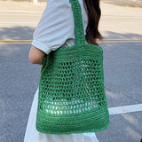Summer Women's Beach Bags Straw Woven Large Capacity