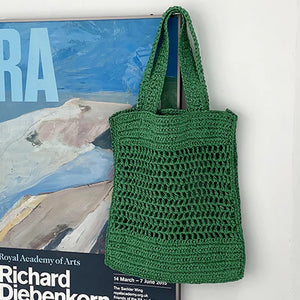 Summer Women's Beach Bags Straw Woven Large Capacity